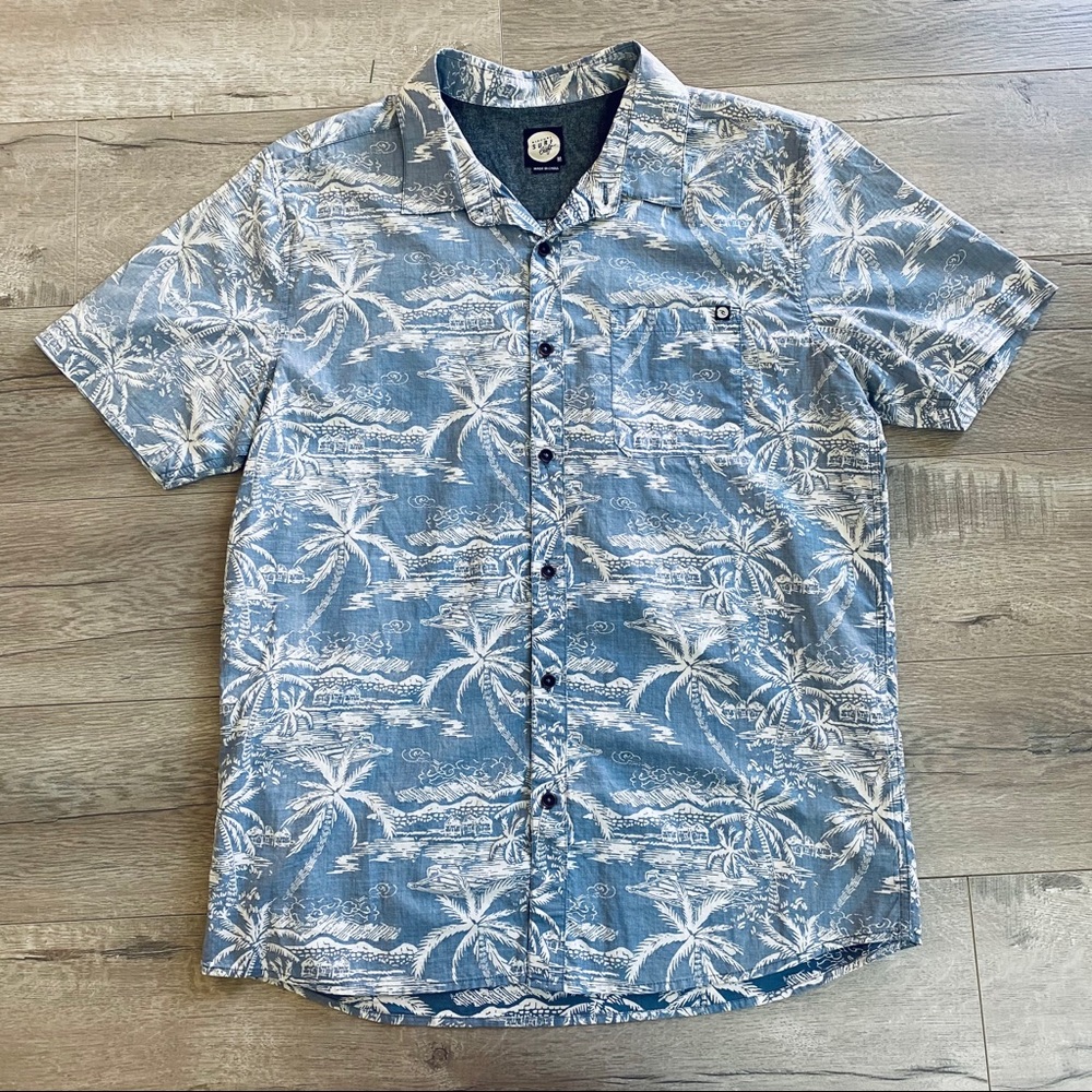 Ripcurl Men’s Hawaiian Print Button Up